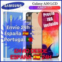 LCD screen Samsung A50 A505 A505F 6,4" AMOLED touch screen with frame with fingerprint function, SHIPPING FROM SPAIN 24H! 2024 - buy cheap