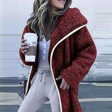 Jaqueta feminina folgada com capuz, casaco feminino folgado de manga comprida 2024 - compre barato