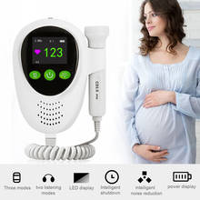 Monitor de ritmo cardíaco Fetal, Doppler con ultrasonido, Detector de corazón portátil para bebé, medidor de voz para el Fetal, sonda Detector de latidos del corazón Prenatal 2024 - compra barato