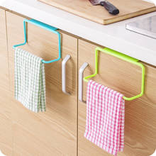 Over Door Towel Rack Bar Hanging Holder Bathroom Kitchen Cabinet Shelf Rack Stainless Steel Silver Single Towel Rack Tools 2024 - buy cheap