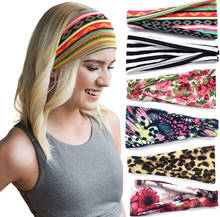 CANZE Women Yoga Fitness Hairband Sweating Quick Drying Wide Printing Headscarf Sports Headband  Headwear 2024 - buy cheap