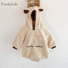 Koodykids-monos gruesos de lana para bebé, recién nacido de invierno para peleles, ropa cálida para bebé de 0 a 2 años, novedad 2024 - compra barato