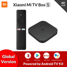 Original Global Xiaomi Mi TV Box S 4K Ultra HD Android TV 9.0 HDR 2G 8G WiFi Google Cast Netflix Smart TV Mi Box 4 Media Player 2024 - buy cheap
