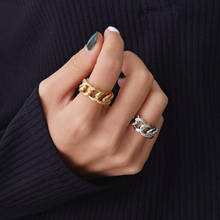 Посеребренные Мода цепочка кольца для мужчин и женщин ручной работы геометрическое кольцо вечерние ювелирные изделия дропшиппинг 2024 - купить недорого