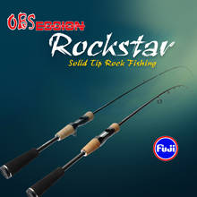 OBSESSION-caña de pescar giratoria de 1,98 m, 2 secciones, ultraligera, RockStarFishing, Fuji Guide, caña de lanzamiento de cebo 2024 - compra barato