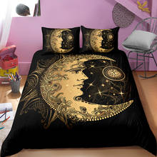 Psychedelic Moon Black And White Bedding Set Tarot Duvet Cover Bedclothes Animal Quit Covers Twin King Size Home Textiles 3pcs 2024 - buy cheap