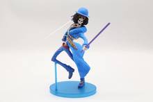 16cm New Arrival Japan Anime Action Figure One Piece 20th Anniversary BROOK Blue Clothes Ver PVC Model Collection Kids Toy 2024 - buy cheap