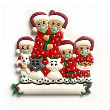 Christmas Tree Hanging Pendants Quarantine Christmas Decoration Gift Personalized Face Mask Baby Dog Ornament Home Party Decor 2024 - buy cheap