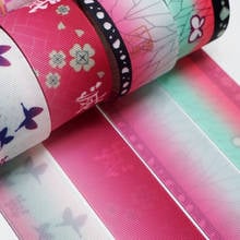 Kimetsu No Yaiba 50 Yards Japan Anime Characters Double Side Printed Grosgrain Satin Ribbon 43331_48413 2024 - buy cheap