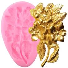 Flower Leaf Silicone Molds Fondant Cake Decorating Tools Jewelry Polymer Clay Mold DIY Baking Candy Chocolate Gumpaste Moulds 2024 - buy cheap