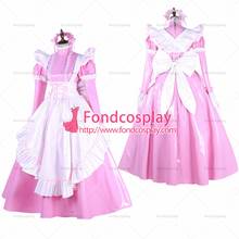 Disfraz de dama Vestido de PVC con cerradura, uniforme rosa, hecho a medida, [G1649] 2024 - compra barato