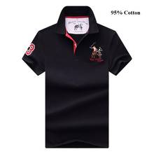 Business Casual Men's Polo Shirt Sports Digital Embroidery Short-Sleeved Shirt Cotton Anti-Pilling Shirt Size M-4XL;YA210 2024 - buy cheap