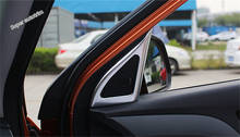 Аудиоколонка Lapetus Pillar A, крышка твитера с рамкой, аксессуары для отделки, подходит для Hyundai Creta IX25 2015 2016 2017 ABS Матовый Стиль 2024 - купить недорого