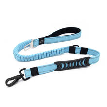 High quality pet supplies dog multi-function elastic traction rope dogleash car seat belt cushioning retractable reflectivenylon 2024 - buy cheap