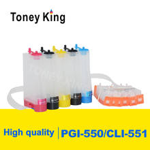 Toney King PGI-550 CLI-551 СНПЧ система подачи чернил для Canon PIXMA MG5450 MG5550 MG5650 MG6350 MG6450 MG6650 MG7150 принтер 2024 - купить недорого