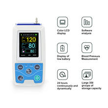 Monitor de presión arterial ABPM50 24 horas, dispositivo de vigilancia para hospitales, Holter, ABPM, Holter, BP, con software cont 2024 - compra barato