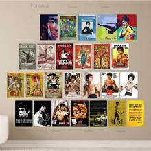 Винтажный металлический плакат Брюса Ли, плакат для мужчин, бар, паб, клуб 2024 - купить недорого