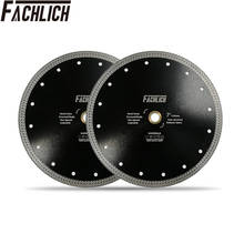 Алмазный режущий диск fachgut, 2 шт., диаметр 7 дюймов/180 мм, высококачественный сегментный диск для пилы по мрамору, граниту 2024 - купить недорого