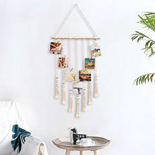 Creative Fashion Handmade Hanging Photos Show Tapestry Bohemian Macrame Wall Hanging Bohemian Decoration for Home  College Dorm 2024 - buy cheap