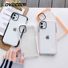 For iPhone 12 Pro Case Solid Color Clear Phone Case For iPhone 13 12 11 Pro Max XR XS Max 7 8 Plus Soft Shockproof Phone Cover 2024 - купить недорого