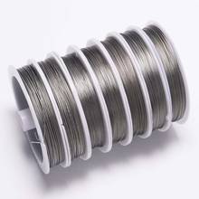 1 Roll/lot 0.3-0.8mm Anti-bite Wear Resistant Strong Line Stainless Steel Tiger Tail Beading Wire For DIY Jewelry Making Finding 2024 - buy cheap