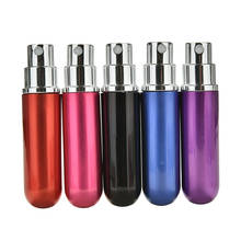 5ml Portable Mini Aluminum Refillable Perfume Bottle With Spray Empty Cosmetic Containers With Atomizer For Traveler 2024 - buy cheap