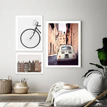 Roma Modern Amsterdam Photo Art Print Bicycle Canvas Painting Art Poster Picture Wall Living Room Nordic Home Decor 2024 - buy cheap