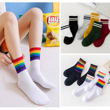 3Pair =6 Pieces Women Girls Cotton Socks for Women Female Casual Girl Striped Funny Solid Color Comfortable Short Sox Christmas 2024 - buy cheap