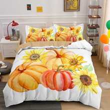 3D Halloween Bedding Set Comforter Cover Pumpkin Duvet Bedspread With Pillow Cases 2024 - buy cheap