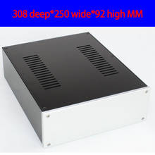 KYYSLB-caja de aluminio preamplificador DAC, carcasa de bricolaje con pies, tornillos, carcasa de amplificador, 308X250x92MM 2024 - compra barato