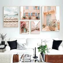 Póster del sur de Francia, arte de pared de verano, Impresión de Riviera francesa, estilo de viaje, pintura en lienzo, imágenes, decoración para sala de estar y hogar 2024 - compra barato