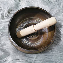 Tigela de som de buda bronze chime bronze, tigela de bronze com som de buda da xiaomi, tibetano, canção, yoga, meditação, artesanato, sânscrito, tigela de canto de bronze 2024 - compre barato