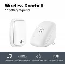 Wireless Doorbell US EU UK Plug Self-Powered Waterproof Door Bell Alarm 32 Songs Home Security 150M Long Distance Door Chimes 2024 - buy cheap
