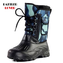 2020 Men Winter Snow Boots Platform Mid-Calf Work Shoes Outdoor Waterproof Fishing Botas for Male Skiing Climbing Footwear 2024 - compra barato