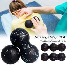 Bola de massagem ioga myofascia, bola leve de alta densidade para massagem corporal, ioga, exercício, aliviar a dor, treinamento de força 2024 - compre barato