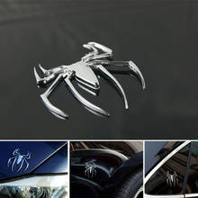 3D Car Styling Accessories Sticker Paster Chrome Spider Badge Emblem Logo Motorcycle Decal Decoration 2024 - buy cheap