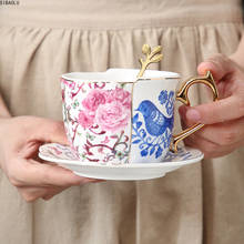 Xícara de café de cerâmica com estilo inglês, estilo original, chá preto, xícara de chá, utensílio doméstico, descanso para as tardes, chá, latte, preto, canecas de café 2024 - compre barato