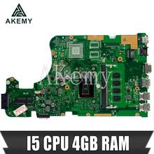 AKemy X555LD Laptop motherboard For Asus X555LA X555LD X555LF X555LJ X555L X555 Test original mainboard 4GB-RAM I5-CPU 2024 - buy cheap