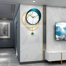 Luxury decoration wall clock living room Nordic household clock personality creative clock wall simple modern art wall watch 2024 - buy cheap