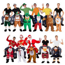 Adult Child Novelty Ride on Me Mascot Costumes Carry Back Fun Pants Christmas Halloween Party Cosplay Clothes Horse Riding Toys 2024 - buy cheap