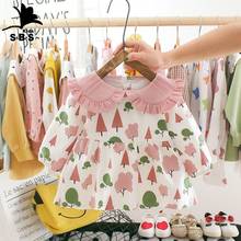 2021 Spring and Autumn Children's Clothes Baby Girls Flower Pring Long Sleeves Cotton Dress Girls Casual Dress Newborn Dresses 2024 - buy cheap