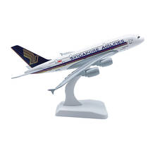 18cm Aircraft Airbus A380 Singapore Airlines Alloy Plane Model Toys Children Kids Gift for Collection 2024 - buy cheap