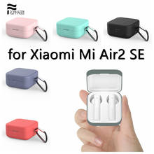Силиконовый защитный чехол для наушников Xiaomi Air 2 SE, Bluetooth-наушники, чехол для наушников Xiaomi Mi Air2 SE с крючком 2024 - купить недорого