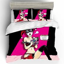 Cartoon Sexy Joker Bedding Set Luxury Duvet Cover Bed Sheets Pillowcases 3D King Bedding Set Home Textile Bed Linen Cotton 2024 - buy cheap