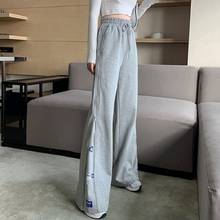 Black high-waisted pants Korean Style Wide Leg Pants Harajuku Trousers Women Streetwear Autumn Streetwear Sweatpants Women 2024 - buy cheap