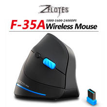 ZELOTES F-35A Vertical Gaming Mouse Adjustable 2400 DPI Optical 2.4G Wireless Mouse USB Computer Mice for PC Laptop Office Home 2024 - buy cheap