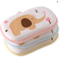 Cepillos de baño productos de ducha cómodos accesorios de toalla suave para niños pequeños frotar al bebé esponja de lavado corporal de algodón 2024 - compra barato