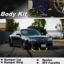 Bumper Lip Deflector For Nissan Cedric / Gloria Y34 Front Spoiler Skirt For Car Tuning View / Body Kit / Strip 2024 - buy cheap