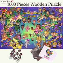 Пазл MOMEMO Kawayi Son Goku, пазл-головоломка из 1000 частей, деревянные головоломки для взрослых, игры-пазлы, игрушки с мультяшным рисунком, деревянные детские игрушки 2024 - купить недорого