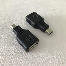 USB Type A гнездовой разъем для USB Mini Type B папа 5Pin адаптер конвертер Разъем черный 2024 - купить недорого